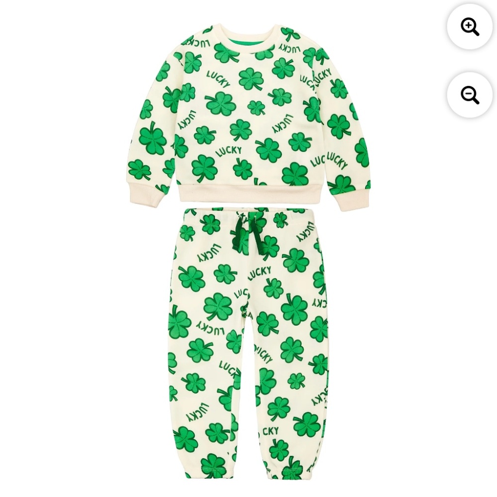 Way To Celebrate Toddlers St. Patrick’s Day 2 PC Jogger Set Size 5T NWT
